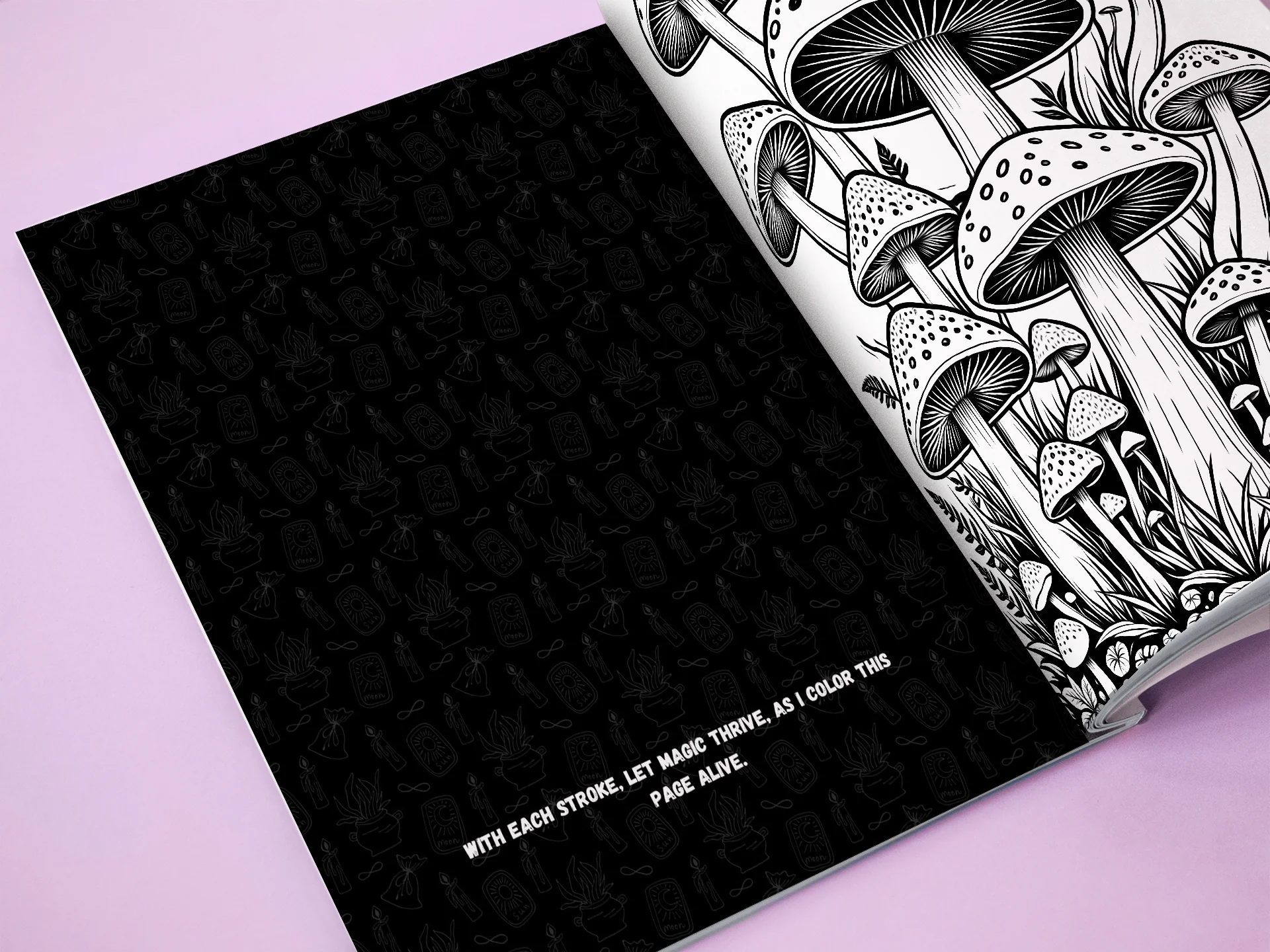 Bewitched by Color – A Coloring Spell Book (Volume I) detail image